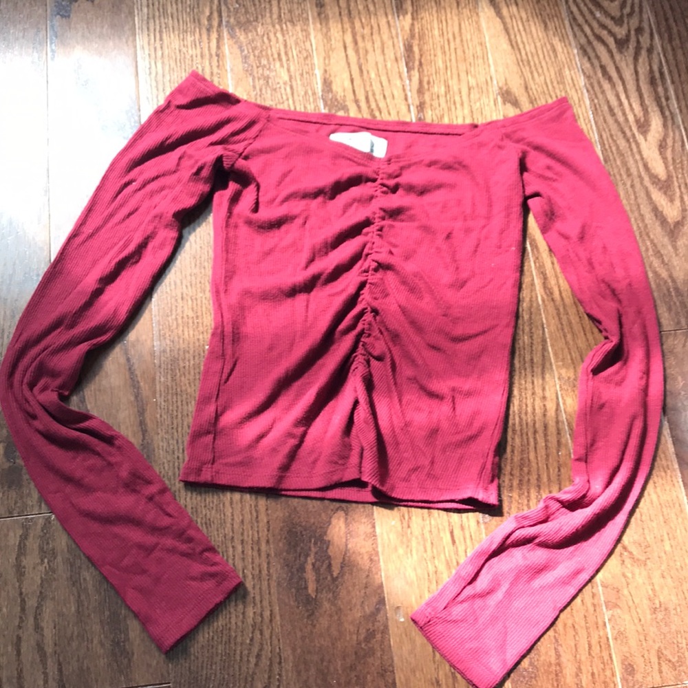 Hollister off the shoulder slim long sleeve